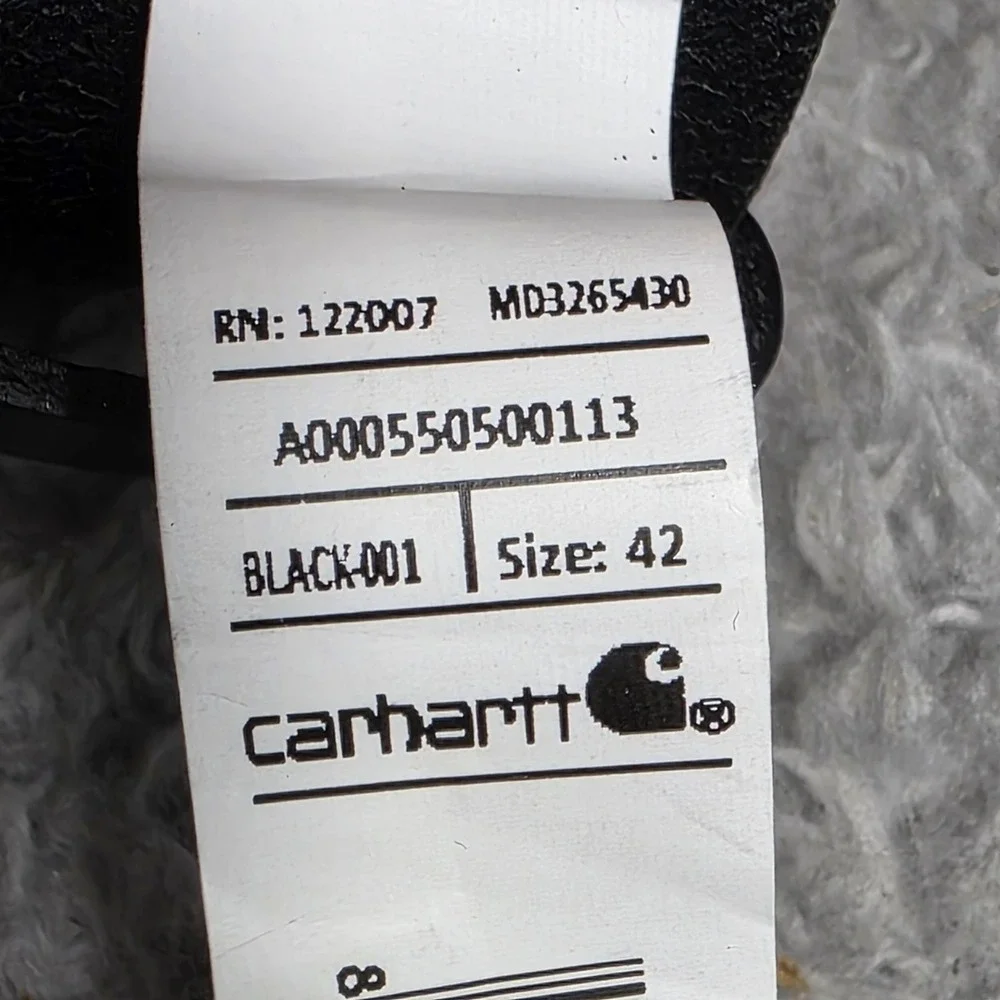 NWT Carhartt‎ Black Full Grain Leather Saddle Leather Classic Belt Mens Size 42
